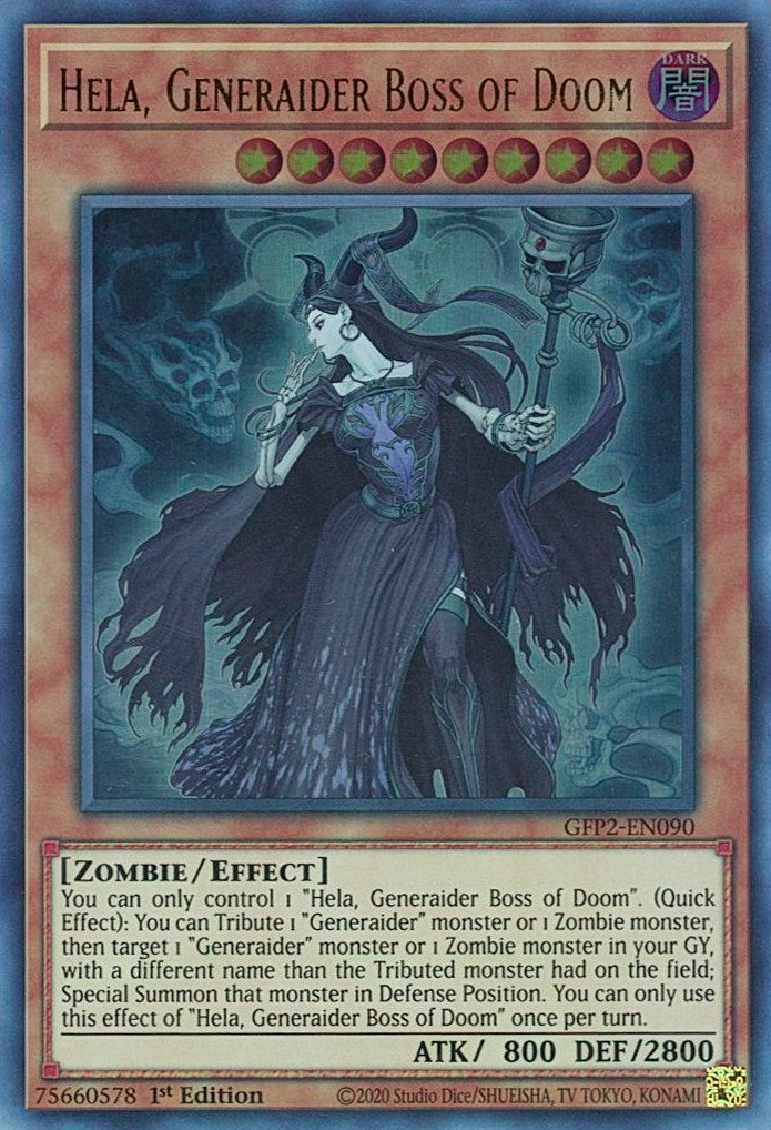 Image for Hela, Generaider Boss of Doom (GFP2-EN090) (GFP2) - YuGiOh