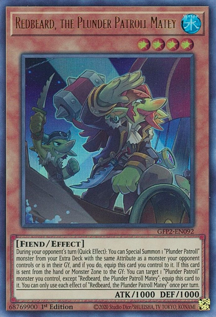 Image for Redbeard, the Plunder Patroll Matey (GFP2-EN092) (GFP2) - YuGiOh
