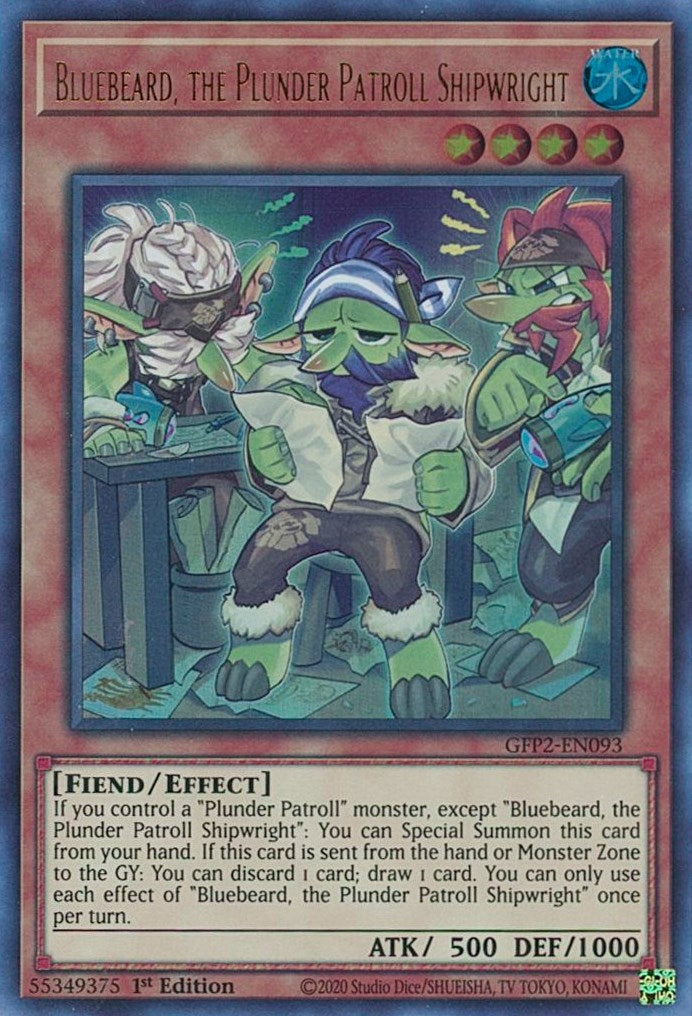 Image for Bluebeard, the Plunder Patroll Shipwright (GFP2-EN093) (GFP2) - YuGiOh