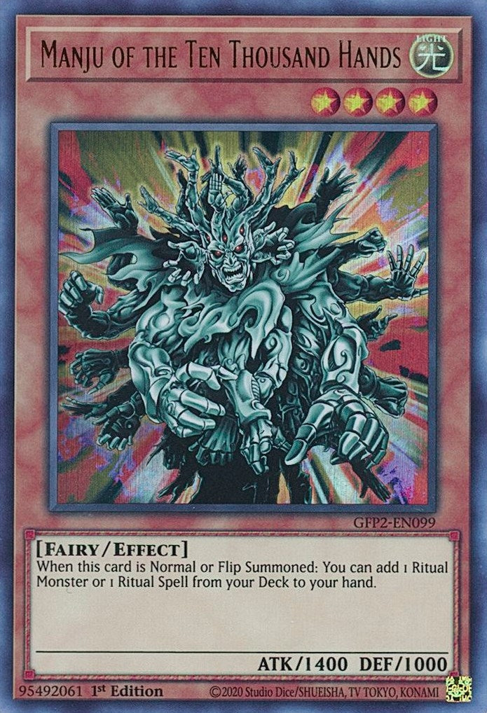 Image for Manju of the Ten Thousand Hands (GFP2-EN099) (GFP2) - YuGiOh