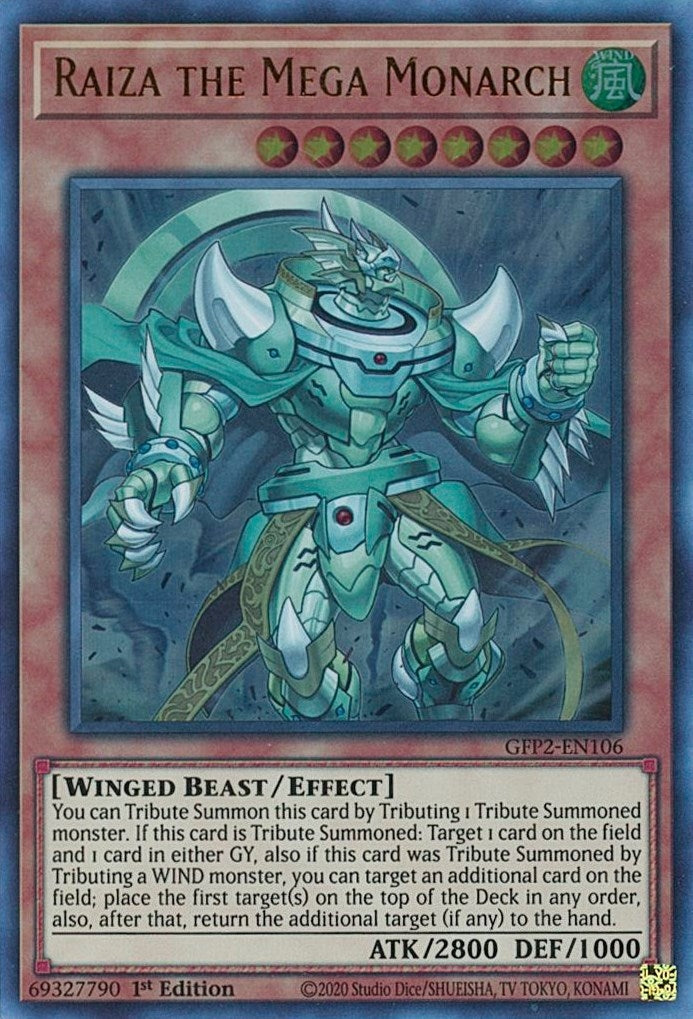 Image for Raiza the Mega Monarch (GFP2-EN106) (GFP2) - YuGiOh