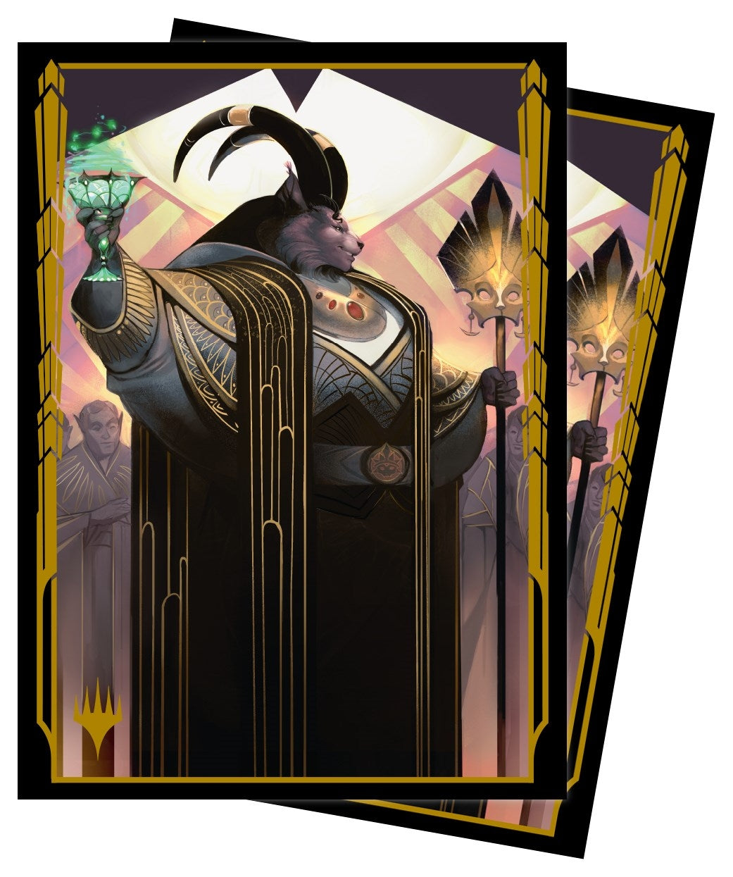 Image for Streets of New Capenna Jatmir, Nexus of Revels (V4) Standard Deck Protector sleeves for Magic (100-Pack) - Card Sleeves