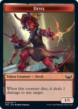 Image for Devil // Wizard Double-Sided Token (8 // 5) (Streets of New Capenna) - Magic: The Gathering
