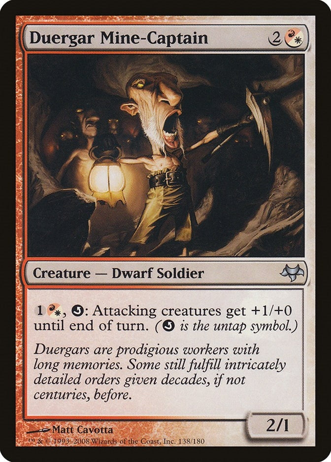 Image for Duergar Mine-Captain (138) (Eventide) - Magic: The Gathering
