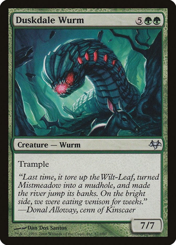 Image for Duskdale Wurm (67) (Eventide) - Magic: The Gathering