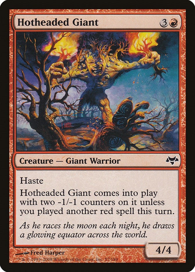 Image for Hotheaded Giant (57) (Eventide) - Magic: The Gathering