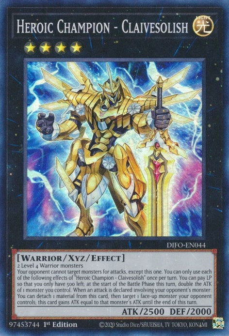 Image for Heroic Champion - Claivesolish (DIFO-EN044) (DIFO) - YuGiOh