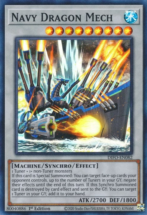 Image for Navy Dragon Mech (DIFO-EN082) (DIFO) - YuGiOh