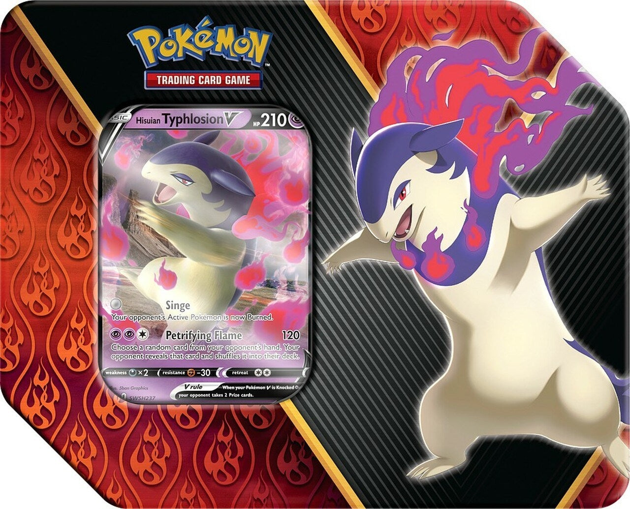 Image for Divergent Powers Tin [Hisuian Typhlosion V] - Pokemon