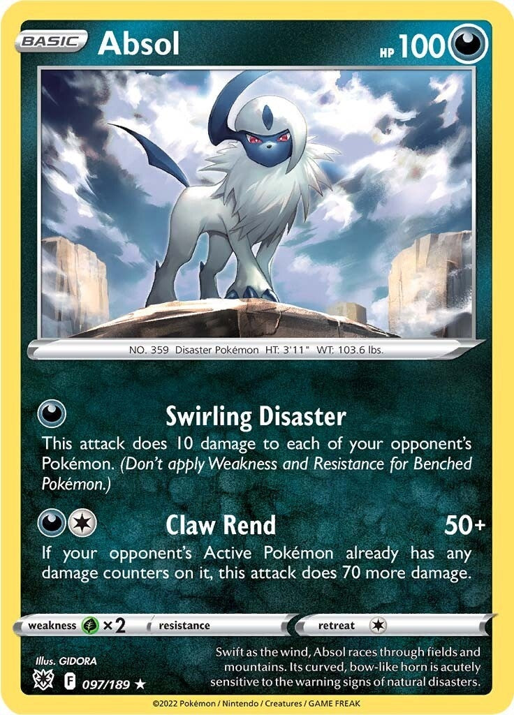 Image for Absol (097/189) (SWSH10) - Pokemon