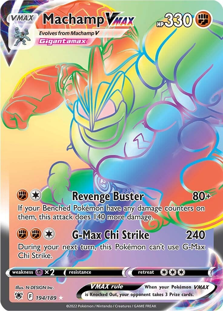 Image for Machamp VMAX (Secret) (194/189) (SWSH10) - Pokemon