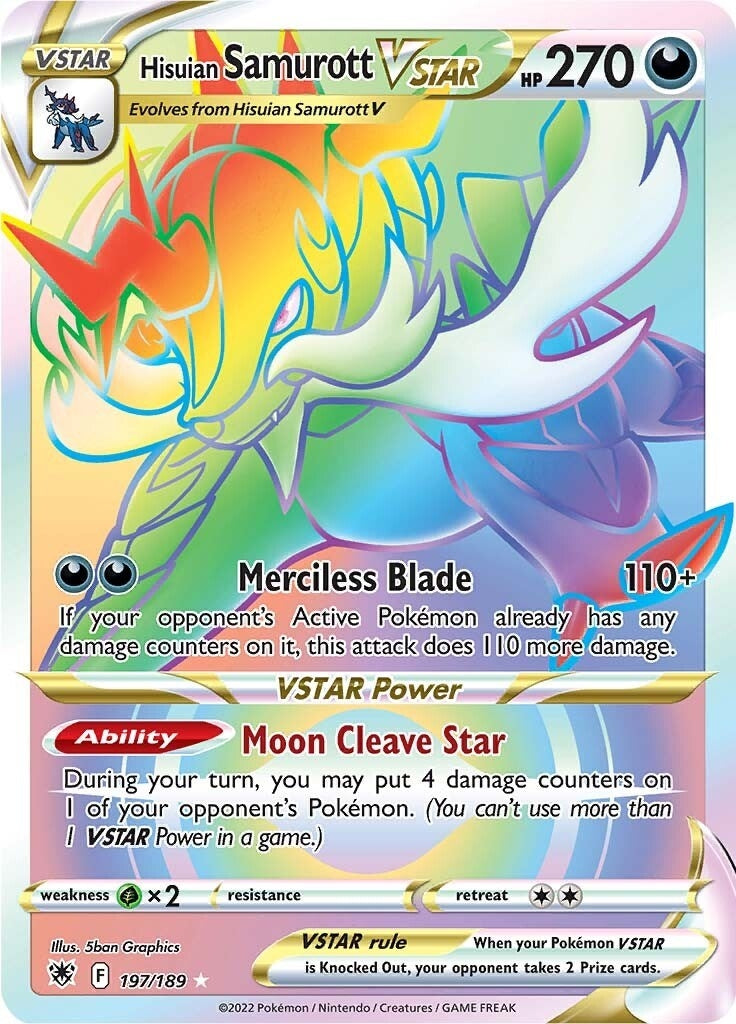 Image for Hisuian Samurott VSTAR (Secret) (197/189) (SWSH10) - Pokemon