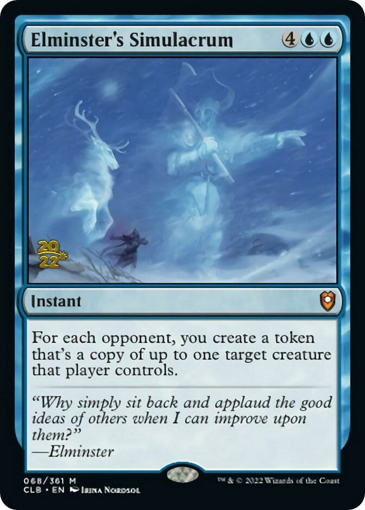 Image for Elminster's Simulacrum (68) (Prerelease Cards) - Magic: The Gathering
