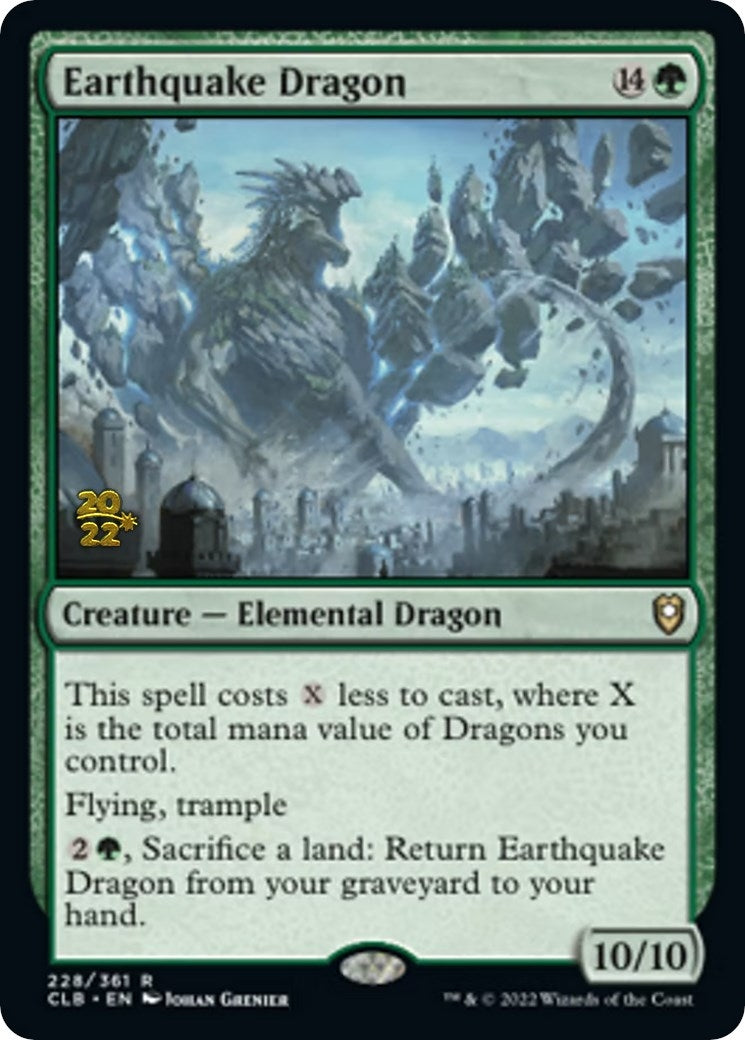 Image for Earthquake Dragon (228) (Prerelease Cards) - Magic: The Gathering