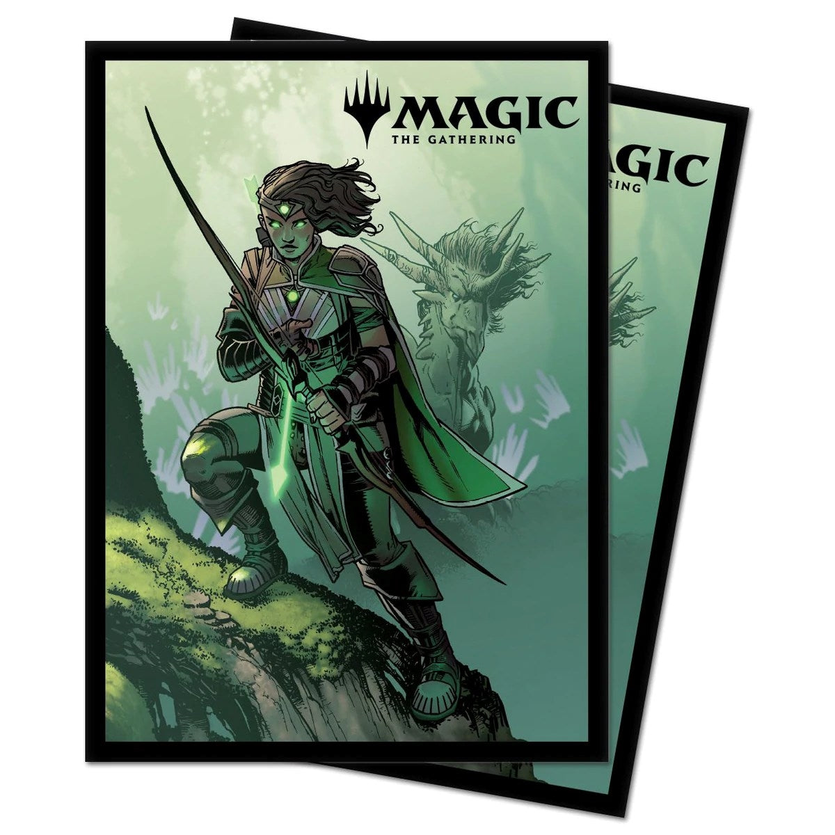 Image for Ikoria: Lair of Behemoths Standard Deck Protectors - Vivien, Monsters' Advocate Alternate Art (100-Pack) - Card Sleeves