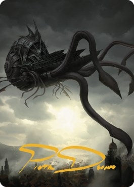 Image for Nautiloid Ship Art Card (Gold-Stamped Signature) (80) (Commander Legends: Battle for Baldur's Gate) - Magic: The Gathering