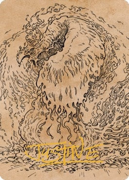 Image for Nemesis Phoenix Art Card (Gold-Stamped Signature) (56) (Commander Legends: Battle for Baldur's Gate) - Magic: The Gathering