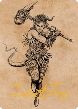 Image for Karlach, Fury of Avernus Art Card (54/81) (Gold-Stamped Signature) (54) (Commander Legends: Battle for Baldur's Gate) - Magic: The Gathering