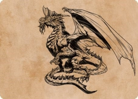Image for Ancient Silver Dragon Art Card (47/81) (47) (Commander Legends: Battle for Baldur's Gate) - Magic: The Gathering