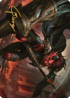 Image for Karlach, Fury of Avernus Art Card (34/81) (Gold-Stamped Signature) (34) (Commander Legends: Battle for Baldur's Gate) - Magic: The Gathering