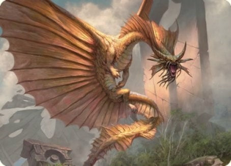 Image for Ancient Gold Dragon Art Card (28/81) (28) (Commander Legends: Battle for Baldur's Gate) - Magic: The Gathering