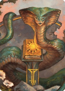 Image for Guardian Naga Art Card (Gold-Stamped Signature) (16) (Commander Legends: Battle for Baldur's Gate) - Magic: The Gathering