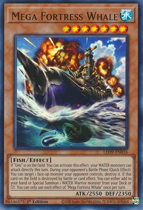 Image for Mega Fortress Whale (LED9-EN016) (LED9) - YuGiOh