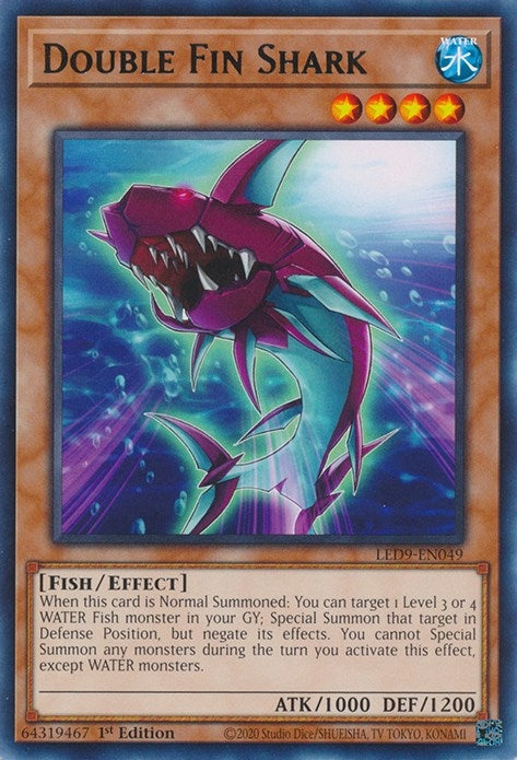 Image for Double Fin Shark (LED9-EN049) (LED9) - YuGiOh