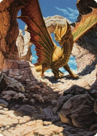 Image for Ancient Brass Dragon Art Card (2/81) (2) (Commander Legends: Battle for Baldur's Gate) - Magic: The Gathering