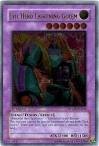 Image for Evil Hero Lightning Golem (UTR) (GLAS-EN039) (GLAS) - YuGiOh