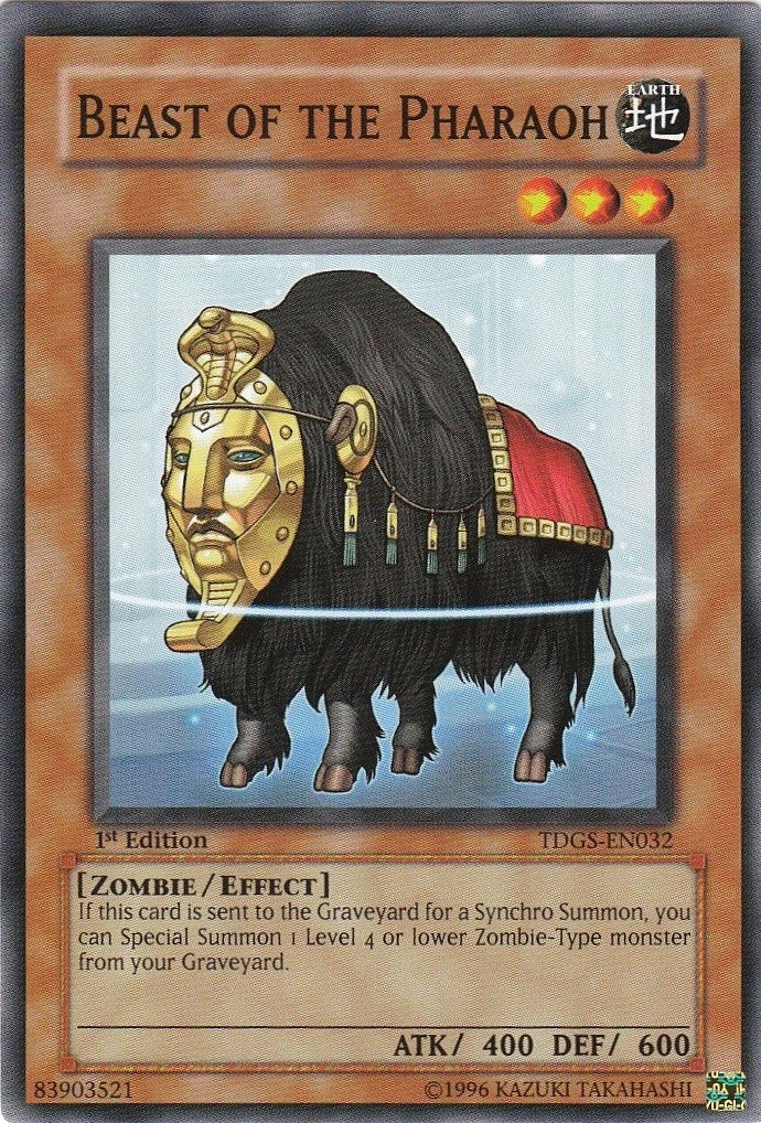 Image for Beast of the Pharaoh (TDGS-EN032) (TDGS) - YuGiOh