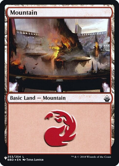 Image for Mountain (BBD) (253) (The List Reprints) - Magic: The Gathering