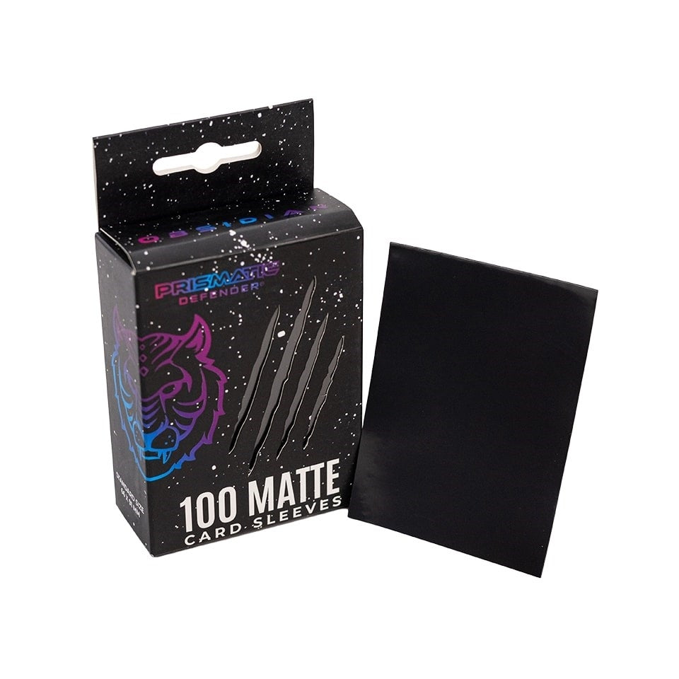 Image for Standard Matte Sleeves - Black / Obsidian (100-Pack) - Card Sleeves