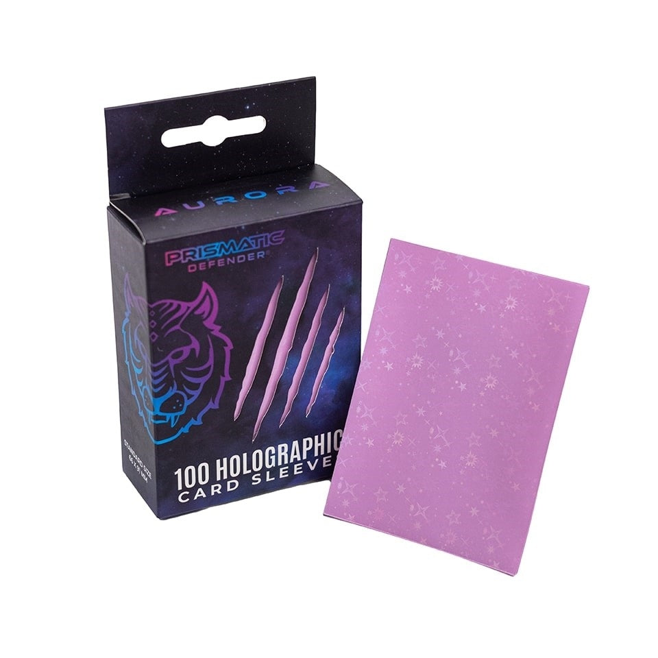 Image for Holographic Sleeves - Pink / Starfield (100-Pack) - Card Sleeves