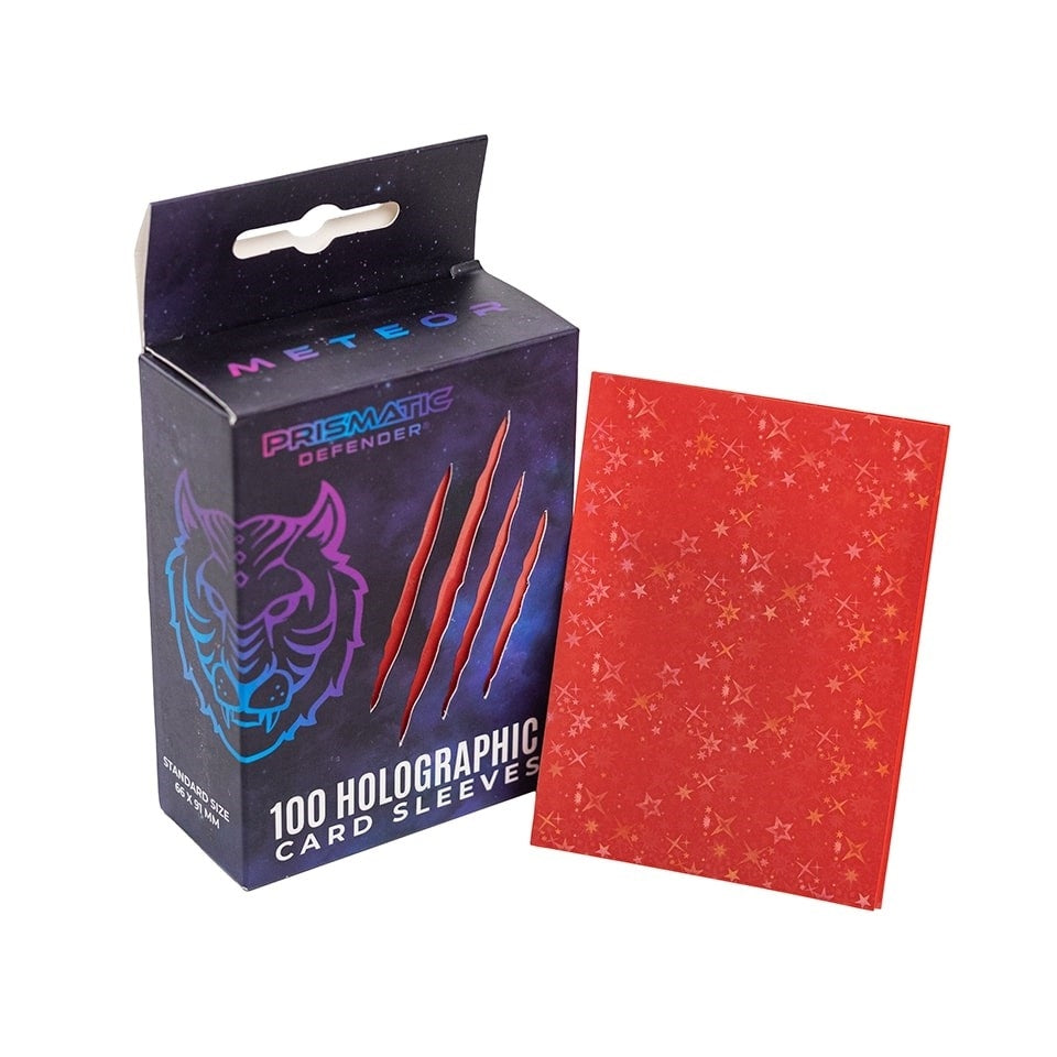 Image for Holographic Sleeves - Red / Starfield (100-Pack) - Card Sleeves