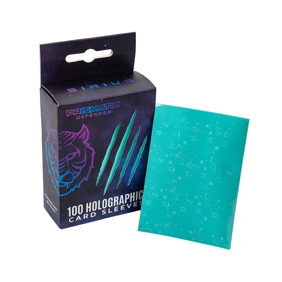 Image for Holographic Sleeves - Turquoise / Starfield (100-Pack) - Card Sleeves
