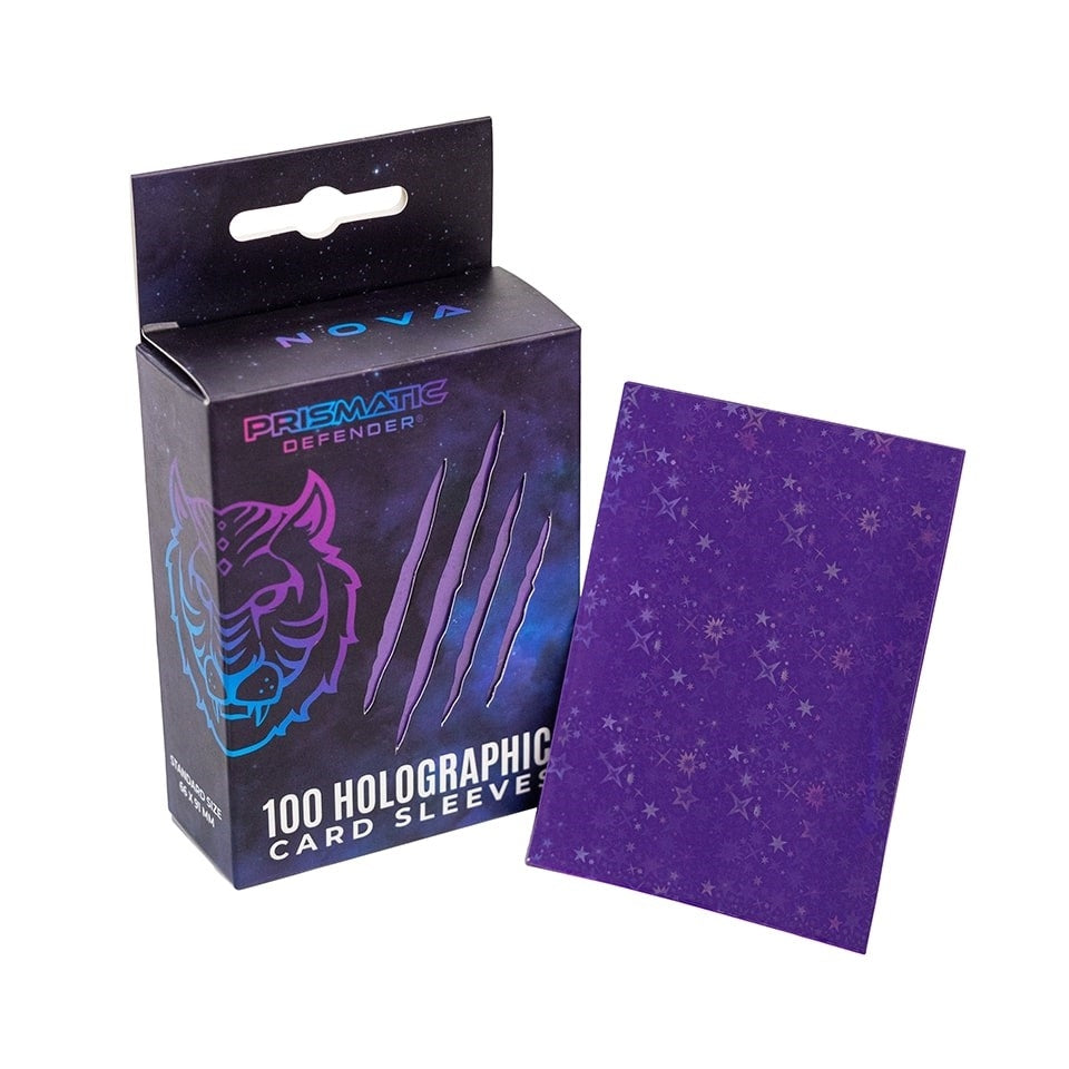 Image for Holographic Sleeves - Purple / Starfield (100-Pack) - Card Sleeves