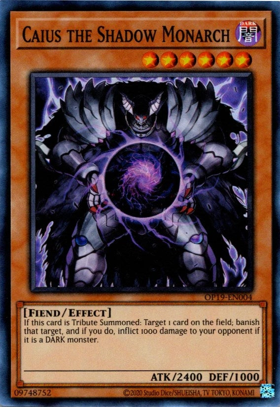 Image for Caius the Shadow Monarch (OP19-EN004) (OP19) - YuGiOh