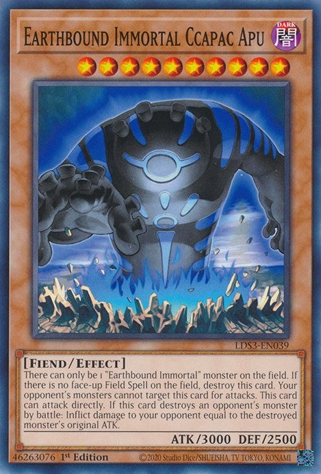 Image for Earthbound Immortal Ccapac Apu (LDS3-EN039) (LDS3) - YuGiOh
