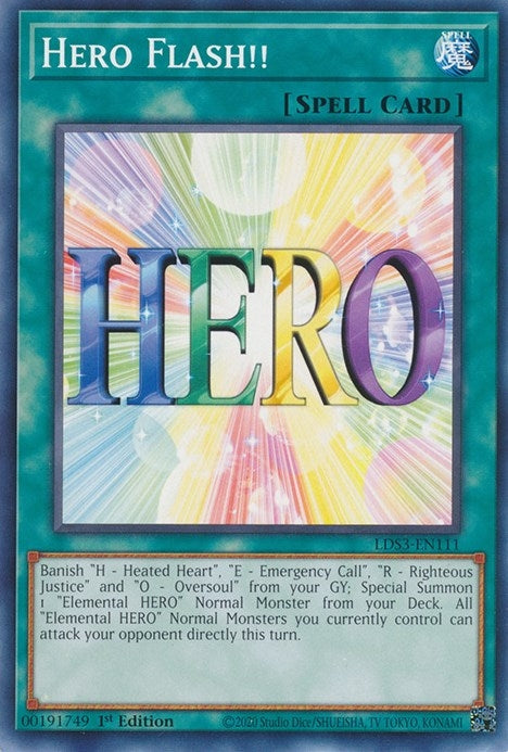 Image for Hero Flash!! (LDS3-EN111) (LDS3) - YuGiOh