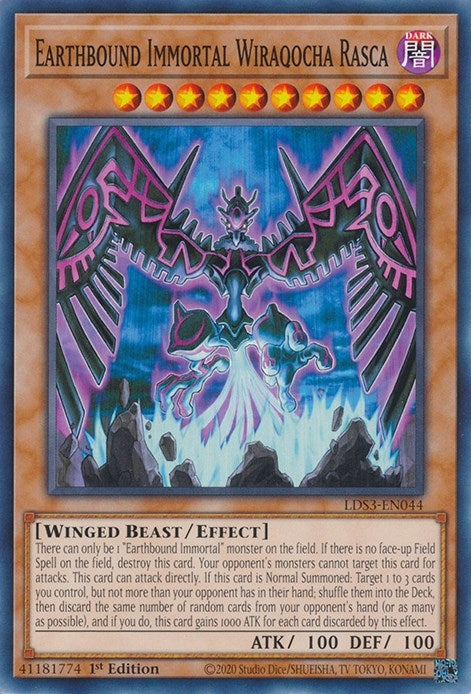 Image for Earthbound Immortal Wiraqocha Rasca (LDS3-EN044) (LDS3) - YuGiOh