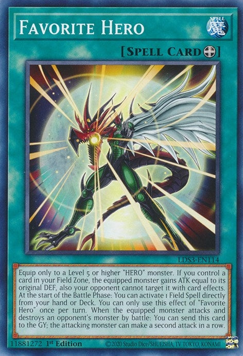 Image for Favorite Hero (LDS3-EN114) (LDS3) - YuGiOh