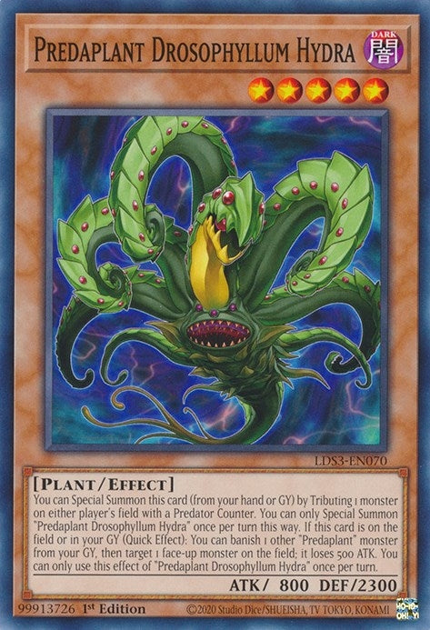 Image for Predaplant Drosophyllum Hydra (LDS3-EN070) (LDS3) - YuGiOh