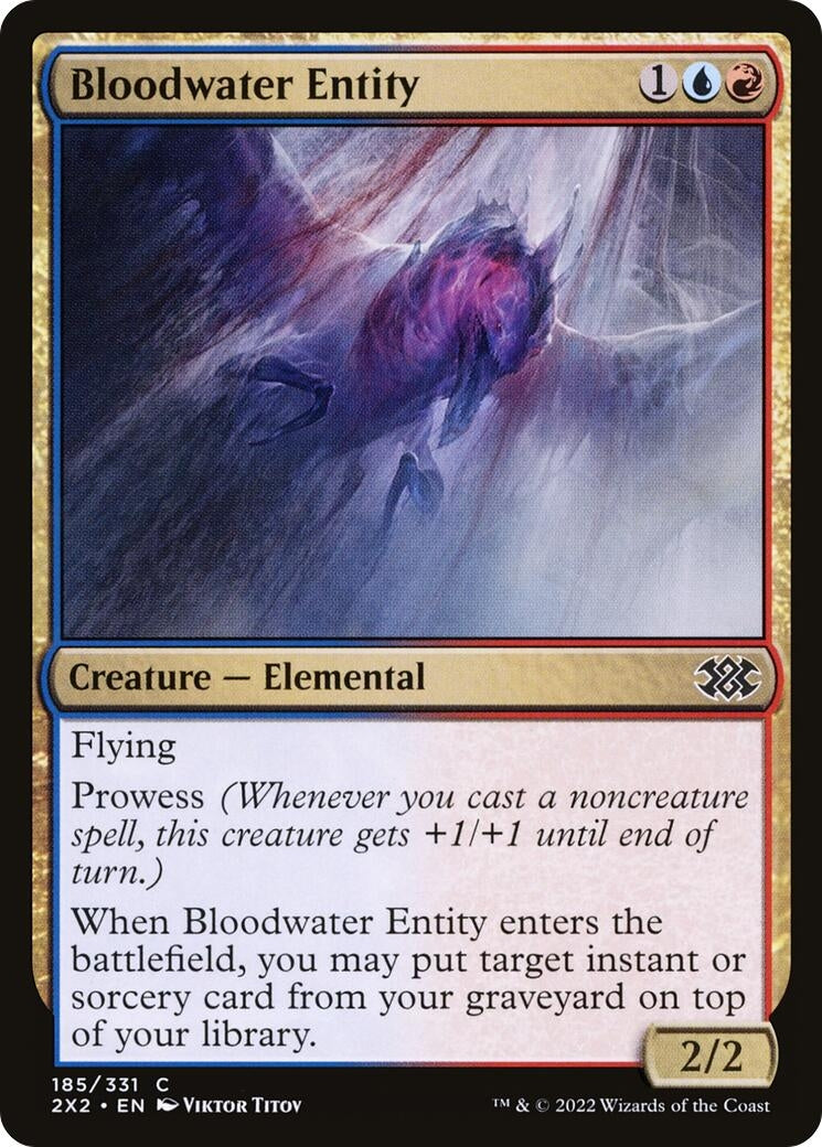 Image for Bloodwater Entity (185) (Double Masters 2022) - Magic: The Gathering