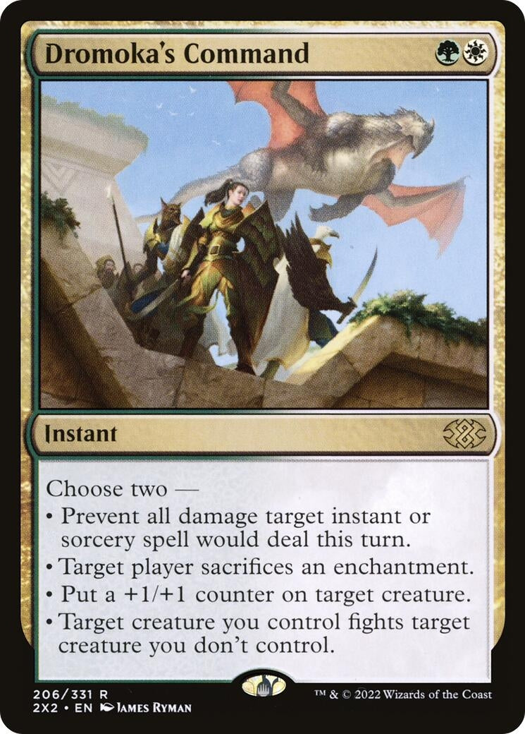 Image for Dromoka's Command (206) (Double Masters 2022) - Magic: The Gathering