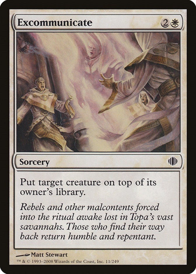 Image for Excommunicate (11) (Shards of Alara) - Magic: The Gathering