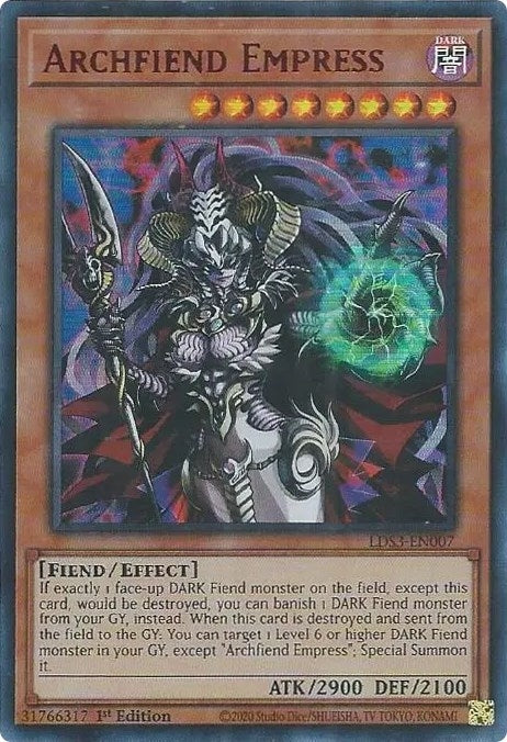 Image for Archfiend Empress (Red) (LDS3-EN007) (LDS3) - YuGiOh