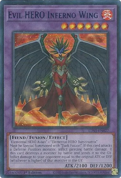 Image for Evil HERO Inferno Wing (Blue) (LDS3-EN027) (LDS3) - YuGiOh