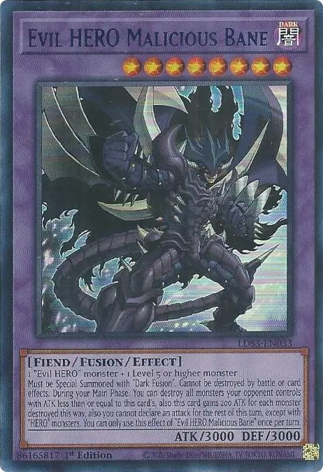 Image for Evil HERO Malicious Bane (Blue) (LDS3-EN033) (LDS3) - YuGiOh