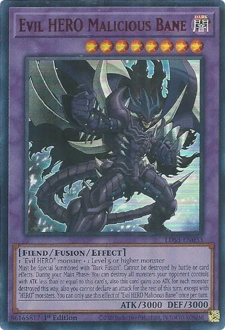 Image for Evil HERO Malicious Bane (Red) (LDS3-EN033) (LDS3) - YuGiOh